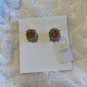 Kendra Scott Ryan Rose Gold Stud Earrings in Rose Gold Drusy